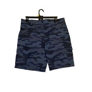 LEE Men's Active Stretch Cargo Shorts Relaxed  Blue Grey Size 36" New W Tags